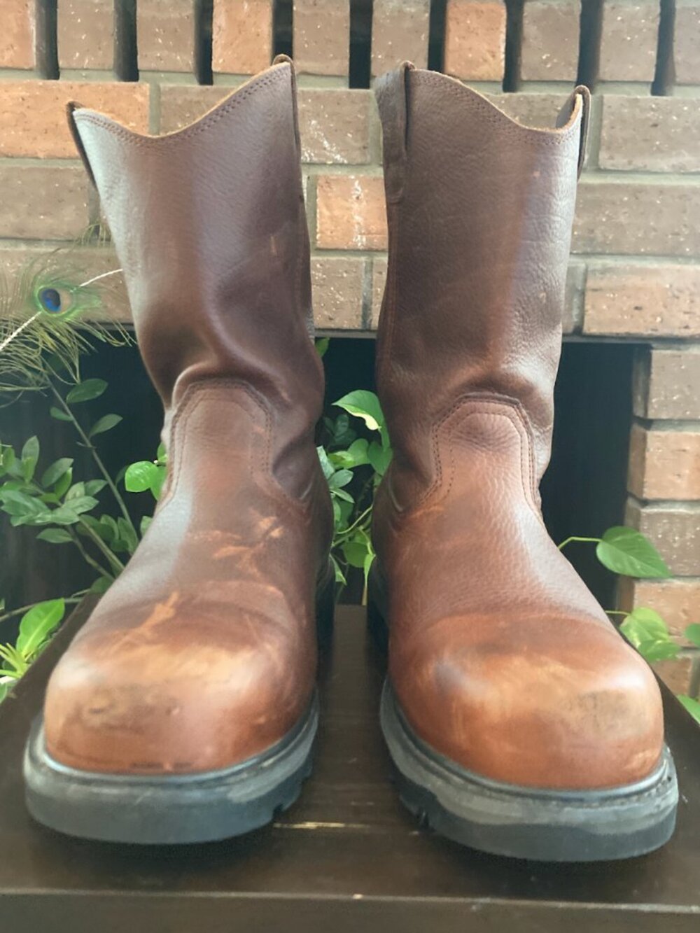 Iron Age Footwear / Hauler Men's Brown 11" Wellington Work Boot / SIZE 11.5